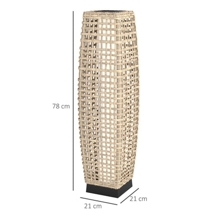 Solar Lantern with LED, Rattan Design, Auto On/Off