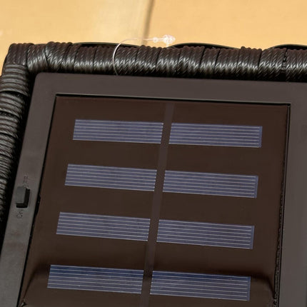 Waterproof Solar LED Garden Light, Rattan Design, Auto Sensor