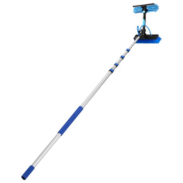 Solar Panel Cleaning Kit, 26 Ft Water-Fed Pole, Soap Brush