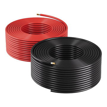 Solar Panel Extension Cable 10 AWG, 30.48 m Red/Black