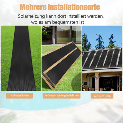 Solar Pool Heater, UV-Resistant PE, 300x75 cm, 2 Panels