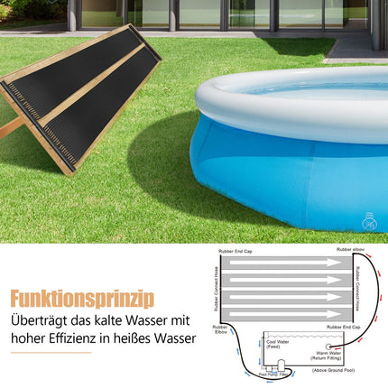 Solar Pool Heater, UV-Resistant PE, 300x75 cm, 2 Panels