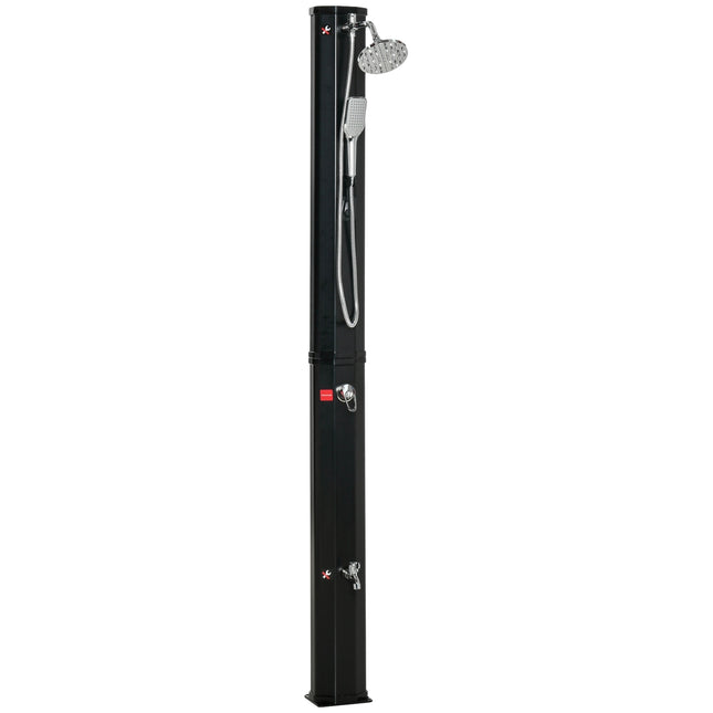 Solar Shower 35L Camping Hot Water System - Black
