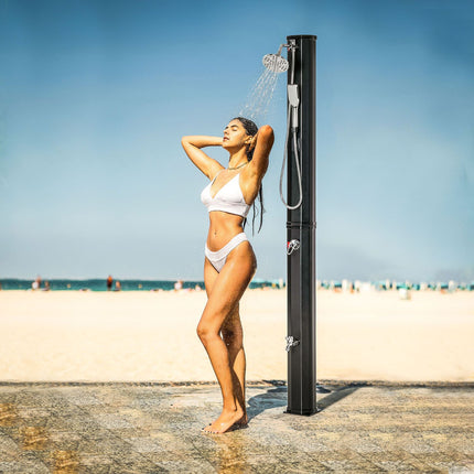 Solar Shower 35L Camping Hot Water System - Black
