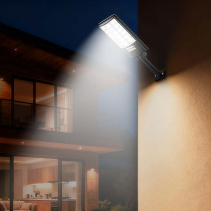 Solar Street Lights 4-Pack, 500W, Motion Sensor, IP65