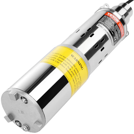 Solar Submersible Deep Well Pump, 24V 277W, 9.25 GPM