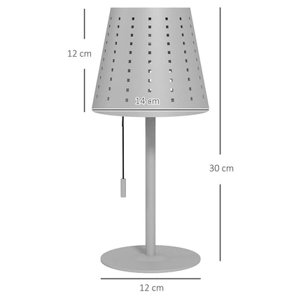 Outdoor Solar Table Lamp - LED, Dimmable, Waterproof, Portable