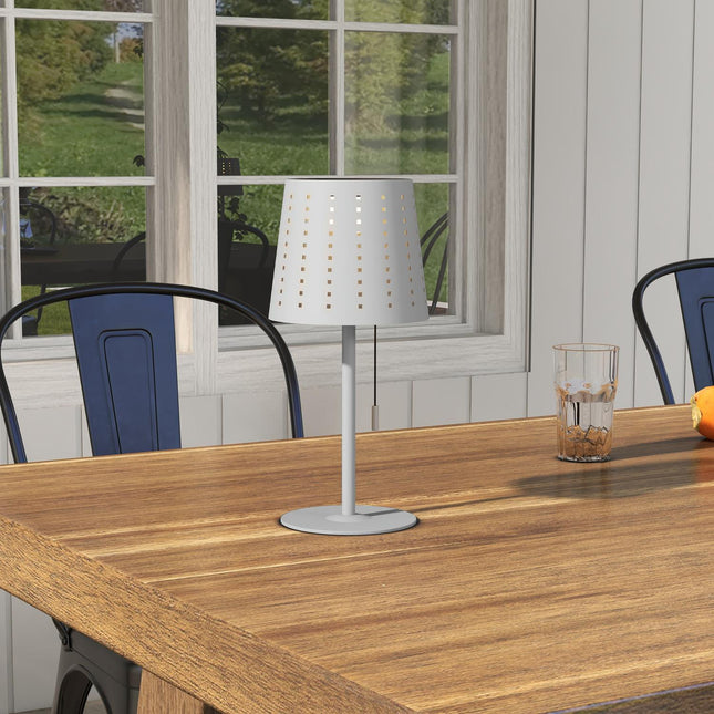 Outdoor Solar Table Lamp - LED, Dimmable, Waterproof, Portable