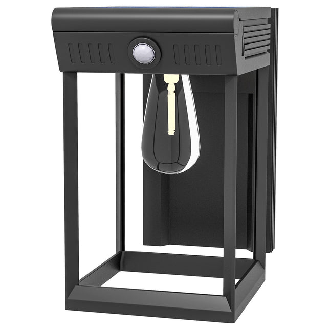 Outdoor Solar LED wall light, warm white, adjustable sensor