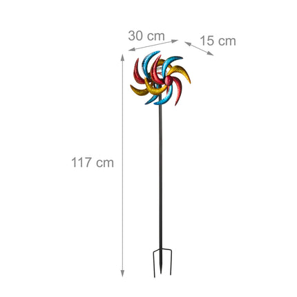 Solar cell-based wind turbine for the garden