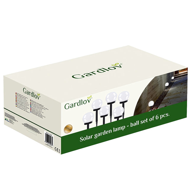 Solar garden lamp - ball set of 6 pcs. 23562