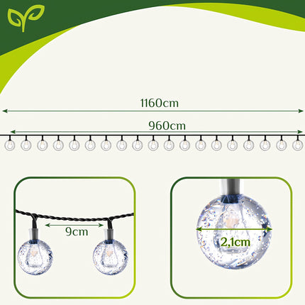 Solar garland 12m IP65 Gardlov 24010