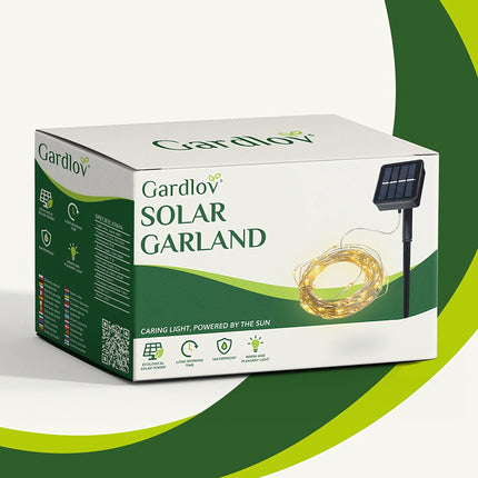 Solar garland 15m IP44 Gardlov 24007