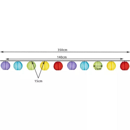 Solar garland 3.5m 2V IP44 23412
