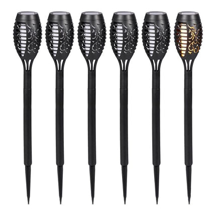 Solar lamps torches 6-pack