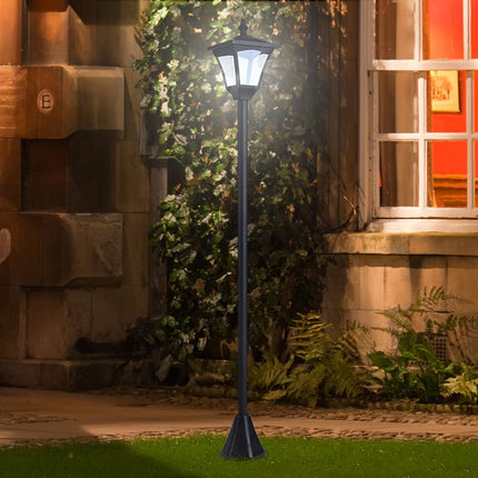 Solar Path Light with 10-lumen LED, black, 120cm