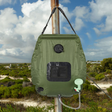 Solar powered camping shower 20 litres