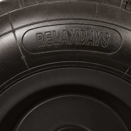 Solid Rubber Wheelbarrow Wheels, 4.00-6, Set of 2