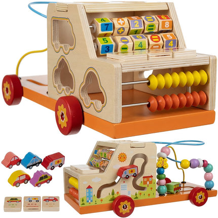 Sorter - wooden car Kruzzel 22652