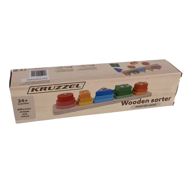 Sorter - wooden puzzle Kruzzel 22492