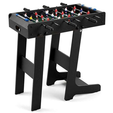 Space-Saving Foosball Table, Foldable, Black, 33x36x109 cm