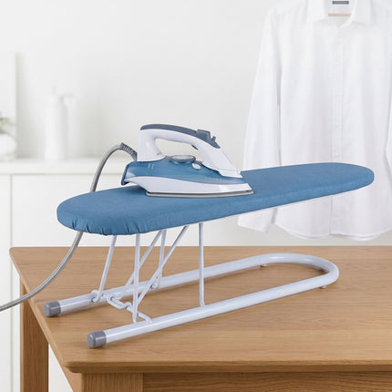 Space-Saving Sleeve Ironing Board, Blue/White