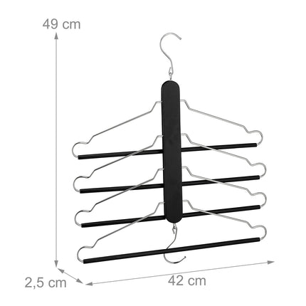 Space-saving bracket multiple black