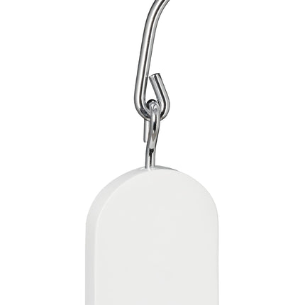 Space-saving hanger multiple white