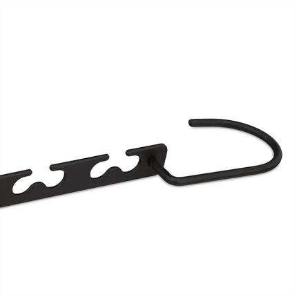 Space-saving hangers, 6 pcs, black