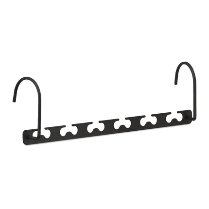 Space-saving hangers, 6 pcs, black