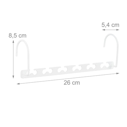 Space-saving metal hangers - set of 6