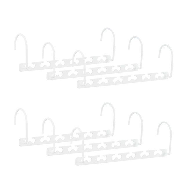 Ruimtebesparende metalen hangers - set van 6