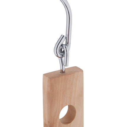 Space-saving wooden hanger set of 5