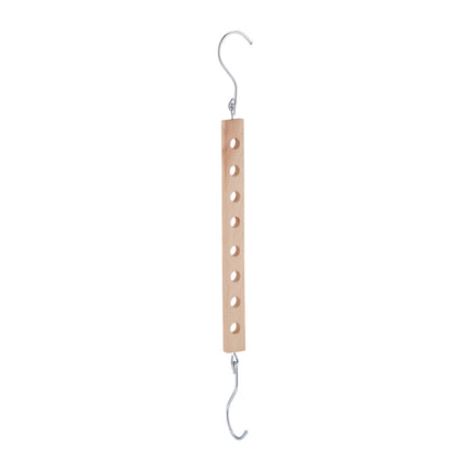 Space-saving wooden hanger set of 5
