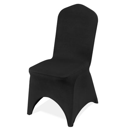 Spandex Folding Chair Covers, Washable, 50-Pack Black