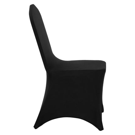 Spandex Folding Chair Covers, Washable, 50-Pack Black