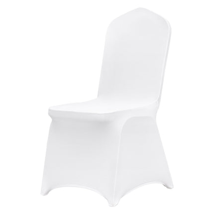 Spandex Folding Chair Covers, White, 50-Pack