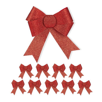 Sparkling bow in a set of 10
