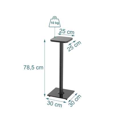 Speaker Stands, Steel and Glass, Vibration-Damping
