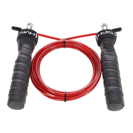 Speed Jump Rope, Adjustable Length, Black/Red