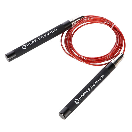 Speed Jump Rope, Black/Red, Adjustable Length