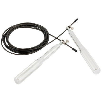 Speed Jump Rope, Silver – Adjustable, Lightweight