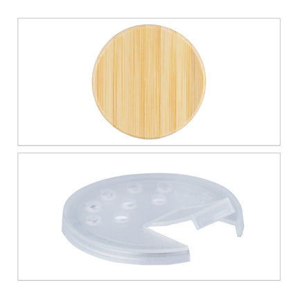 Spice jar set with bamboo lid