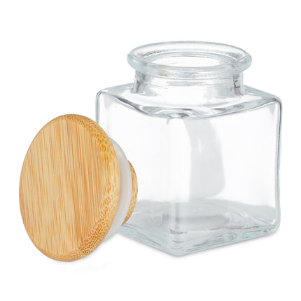 Spice jar set with bamboo lid