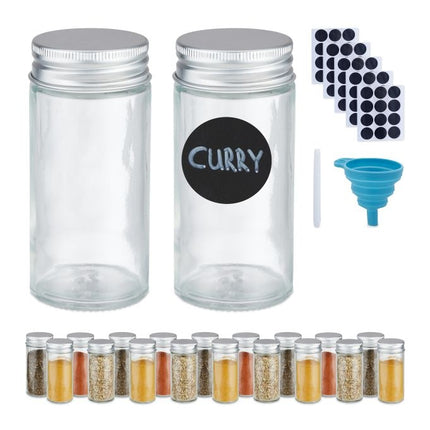 Spice jars set round