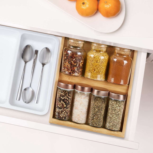 Spice rack for the drawer