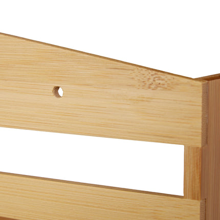 Spice rack in bamboo, 10 spice jars