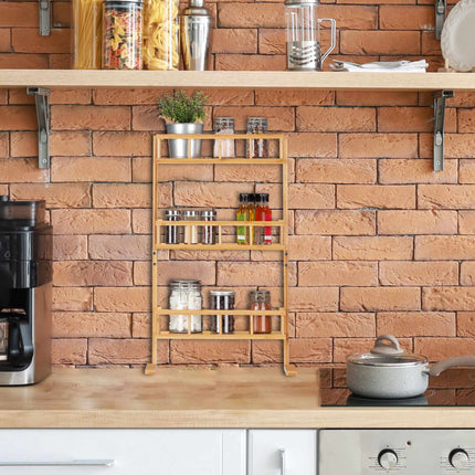 Spice rack in bamboo