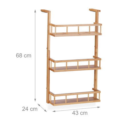 Spice rack in bamboo