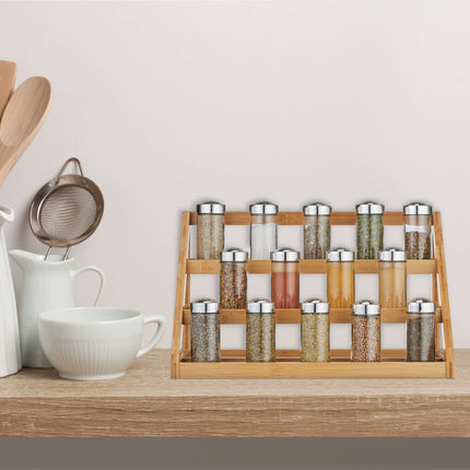 Spice rack in bamboo